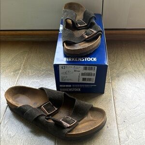 Birkenstock Brown Sandals Double-Strap Cork Footbed